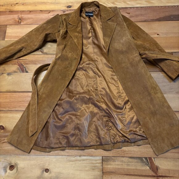 Suede Wrap Coat - Picture 6 of 6